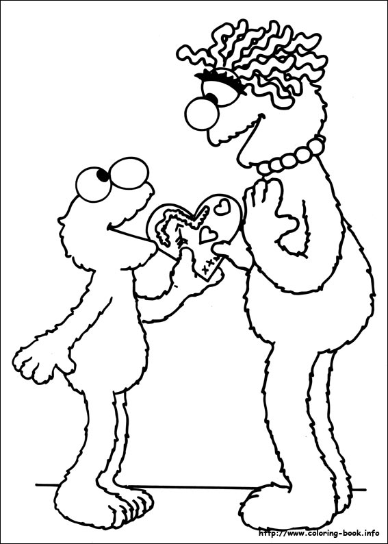 Sesame Street coloring picture